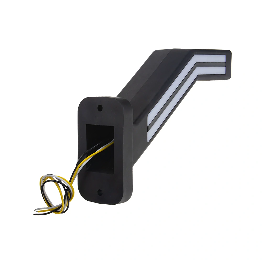 Poziční LED (tykadlo) gumové levé - červeno/bílo/oranžové, 12-24V,ECE