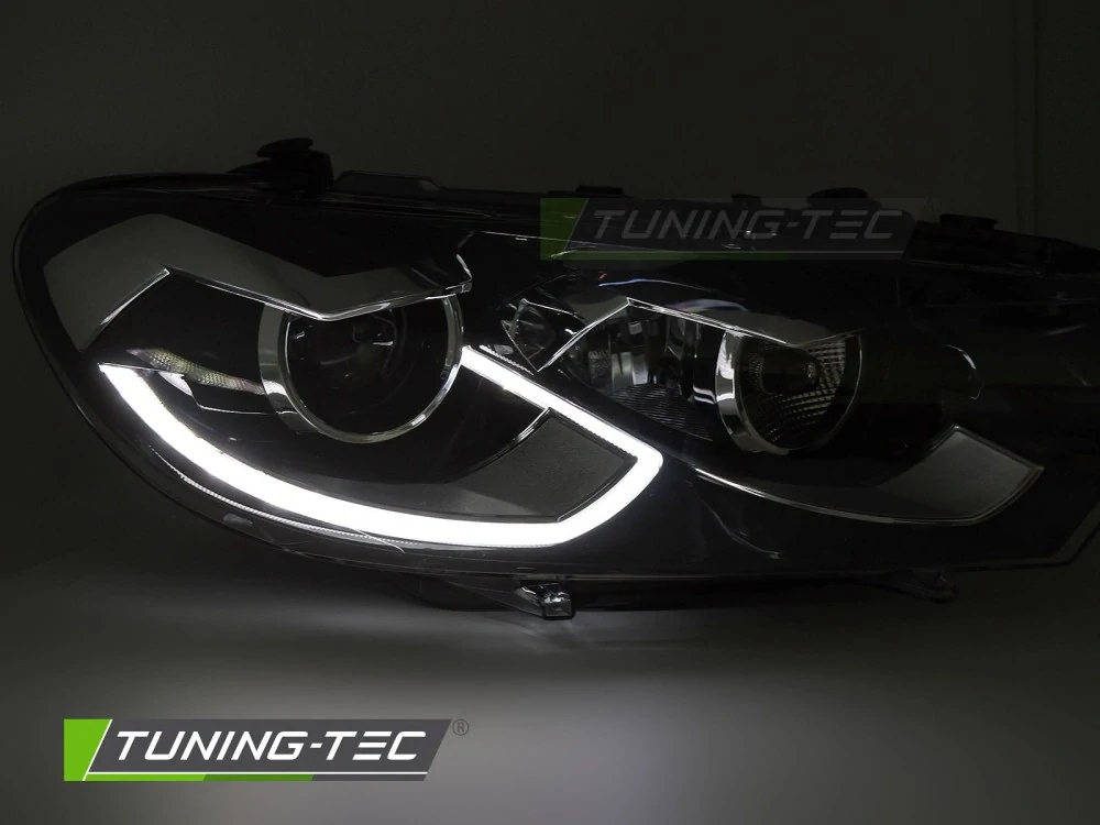 Přesní světla VW SCIROCCO III 08-14 černá LED DRL SEQ