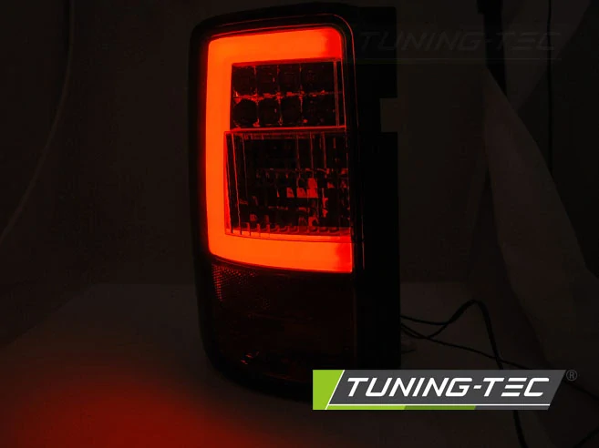 Zadní světla VW Caddy 2003-2014 červená/krystal LED BAR
