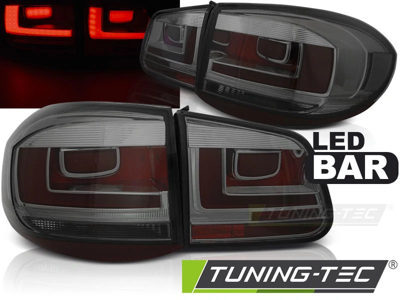 Zadní světla VW Tiguan 2007-2011 kouřové LED BAR