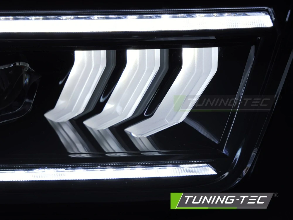 Přední světla Ford Mustang 2004-2009 černá TUBE LED