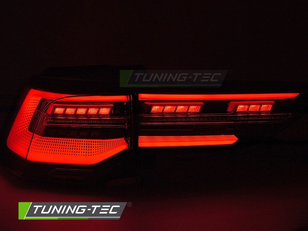 Zadní FULL LED světla pro VW Golf VIII (2019–2024) s dynamickým blinkrem – Červená (Sada)