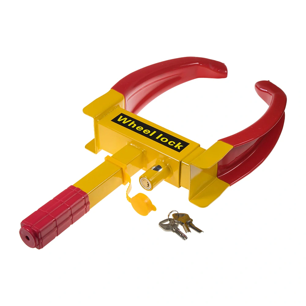 Mechanický zámek na kolo automobilu (botička proti krádeži)