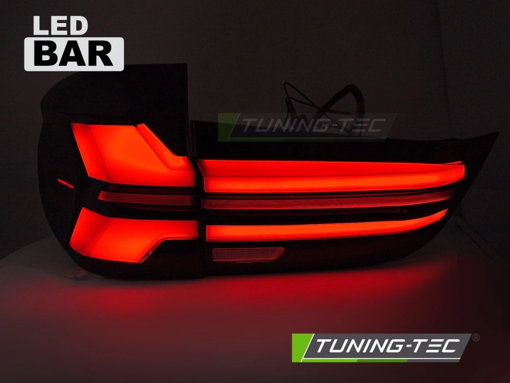 Zadní LED světla pro BMW X5 F15 (2013–2018) – Červená/Kouřová, s sekvenčním blinkrem (Pár)