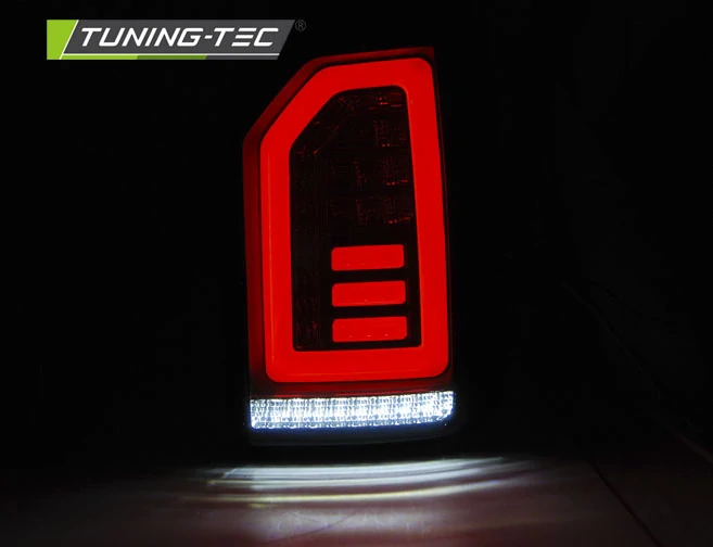 Zadní LED světla VW T6 2015–2019 pro výklopné dveře kouřová black LED BAR (LDVWI0)