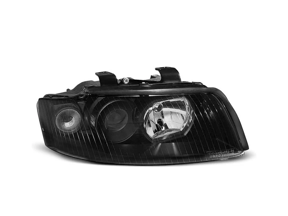 PŘEDNÍ SVĚTLOMETY AUDI A4, 2001-2004, ČERNÉ BLACK