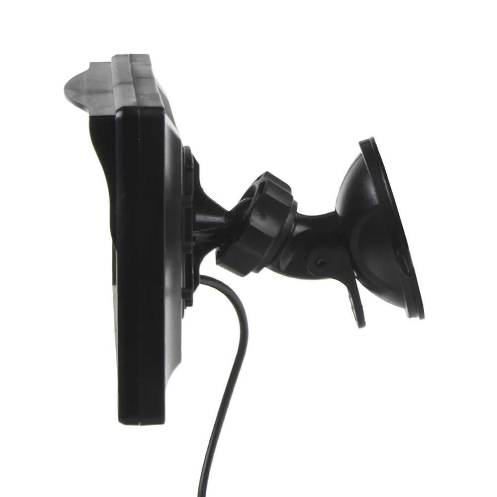 LCD monitor 5" černá/stříbrná s přísavkou s možností instalace na HR držák