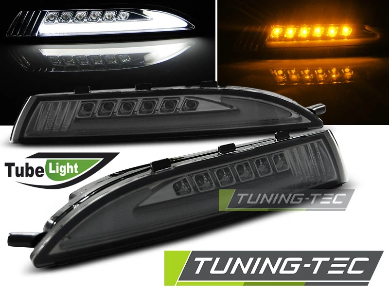 PŘEDNÍ BLINKRY LED S POZIČNÍM SVĚTLEM VW SCIROCCO 08-, KOUŘOVÉ