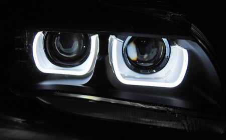 Světla přední BMW X1 E84 08.12-01.14 TUBE LIGHT BLACK
