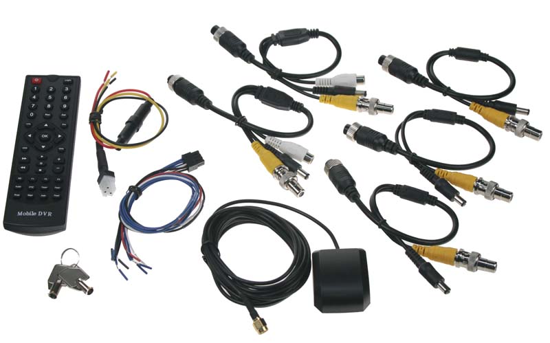 Černá skříňka pro záznam obrazu ze 4 kamer, GPS, 1x slot SD