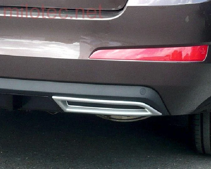 Atrapa výfuku - ABS-stříbrný matný, Škoda Octavia III./ Facelift, r.v.2013/2017