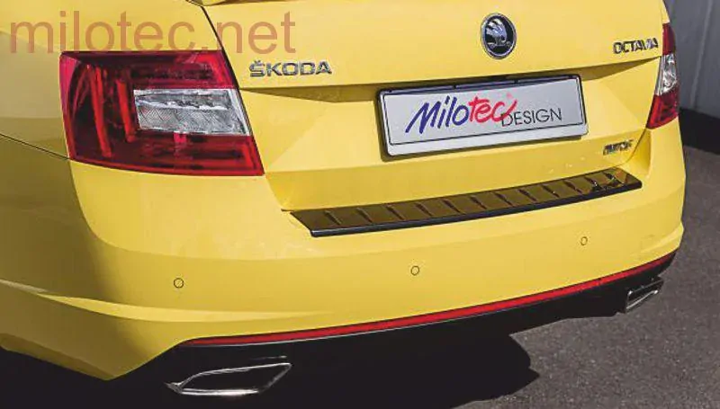 Práh pátých dveří s výstupky, ABS-černá metalíza, Škoda Octavia III. RS Limousin