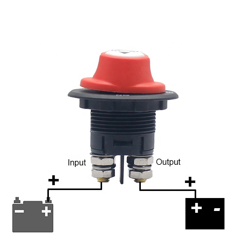 Odpojovač baterie 100A, 32V, odnímatelná klička