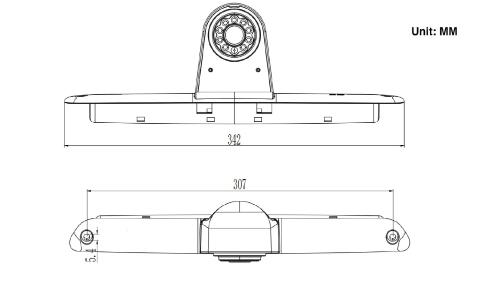 Kamera pro Mercedes Sprinter, VW Crafter, AHD/CVBS