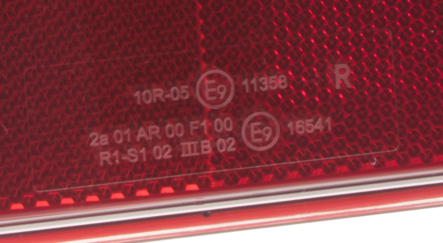 Sdružená LED lampa zadní pravá, ECE