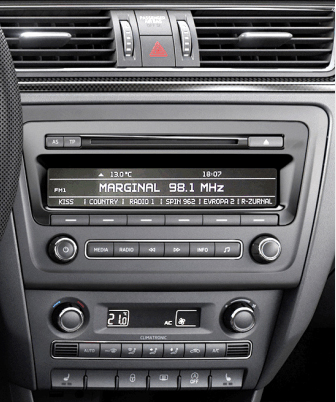 2DIN redukce pro Škoda Rapid 2013-