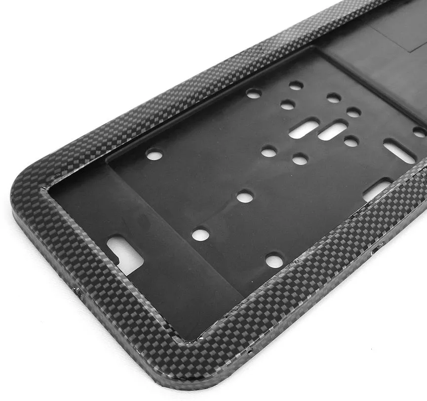 Nerezová podložka pod SPZ AMIO CARBON, dvojdílná