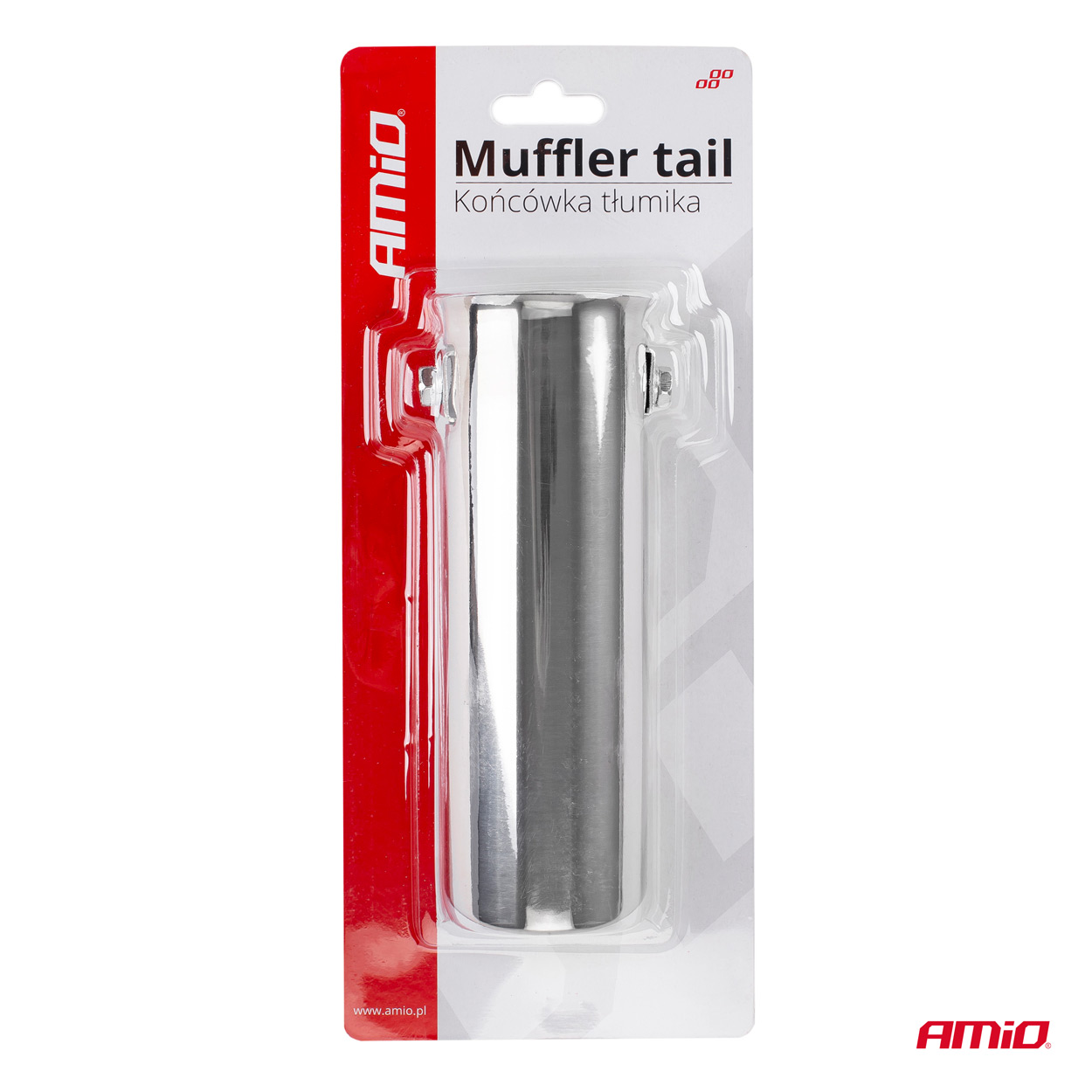 Koncovka výfuku AMIO MT 002, průměr 54 mm, kulatá