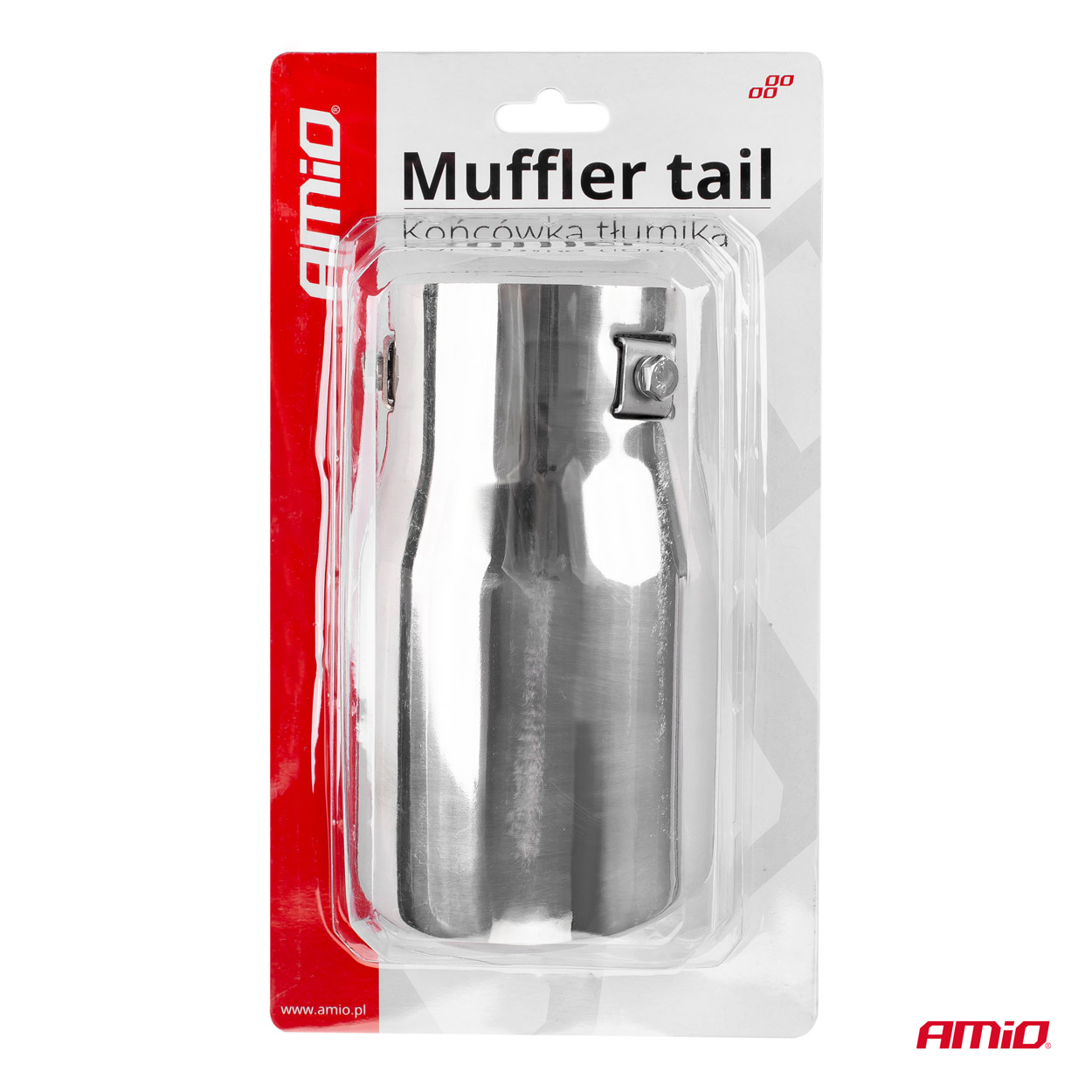 Koncovka výfuku MT 007, průměr 90 mm, kulatá AMIO