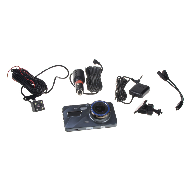 DUAL FULL HD kamera + 4" IPS LCD, GPS, LDW, FCWS, české menu