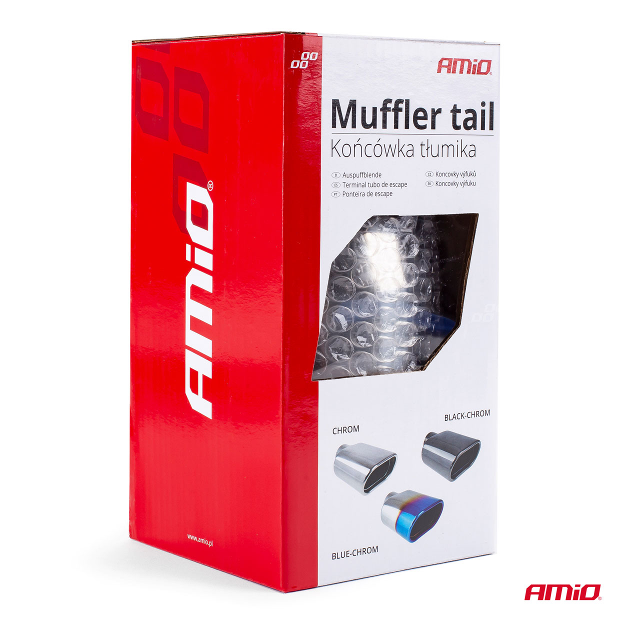 Koncovka výfuku AMIO MT 018, průměr 102 mm, kulatá