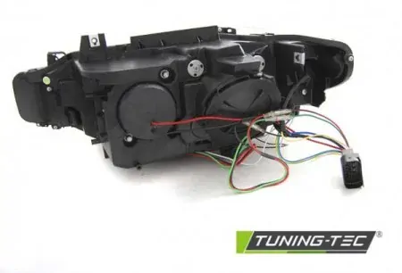 PŘEDNÍ SVĚTLA BMW 3 F30, F31 S LED ANGEL EYES DRL 2010-2015 CHROMOVÁ