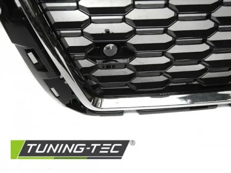 Přední maska Audi A3 (8V) 17 - RS3 STYLE chrom černá