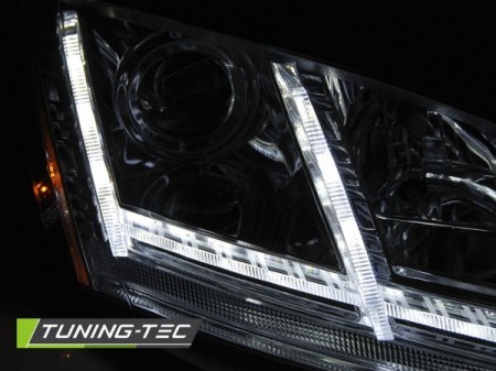 PŘEDNÍ SVĚTLA AUDI TT, 2006-2010, S LED DYNAMICKÝM BLINKREM, XENON, CHROMOVÁ