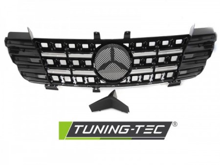 Přední maska Mercedes W164 05-08 chrom černá