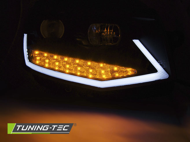 PŘEDNÍ SVĚTLA, VW T6 2015- TUBE LIGHT, ČERNÉ