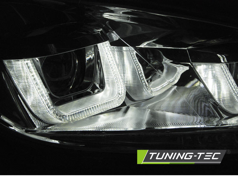 PŘEDNÍ SVĚTLA VW GOLF 6, 2008-2012, U-TYPE S LED DYNAMICKÝM BLINKREM