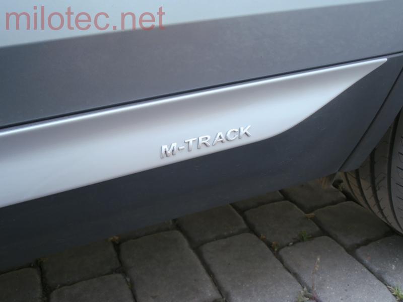 Lišty bočních dveří M-TRACK - stříbrné matné, Kodiaq od r.v. 2016 -