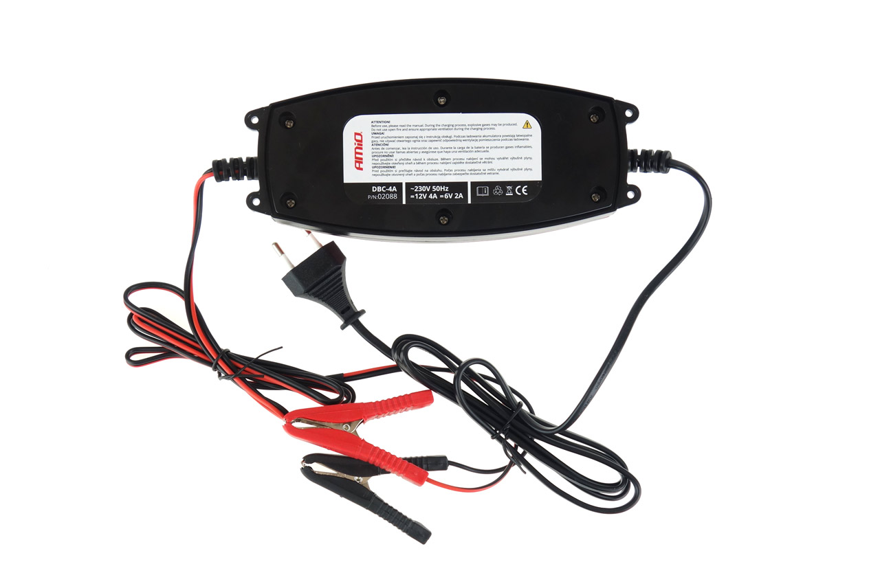 Digitální nabíječka auto / moto 6V/12V - 2A/4A - DVL DBC-4A AMiO