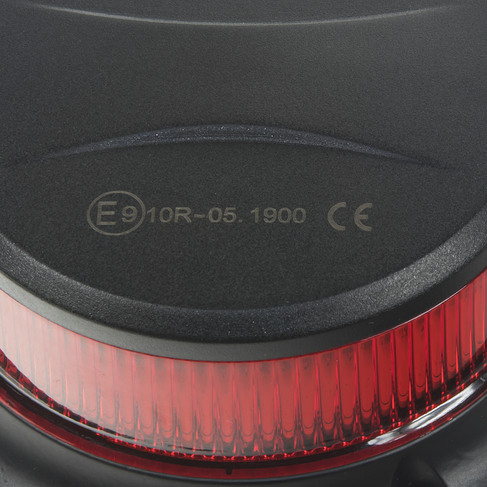 LED maják, 12-24V, 18x1W červený, magnet