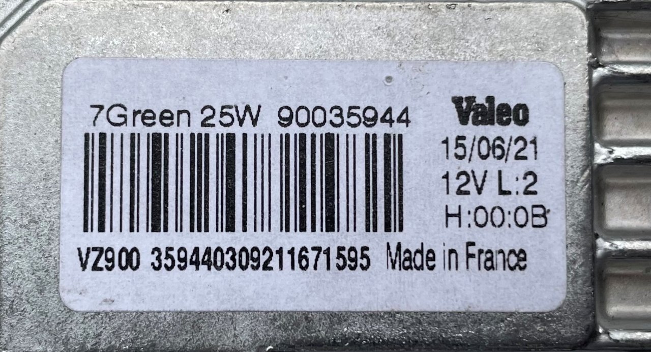 Řídící jednotka Valeo 7Green Xenon D8S 25W