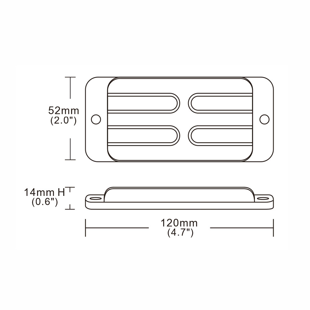 LINEAR LED dual 12x5W LED, 12-24V, oranžový, ECE R65