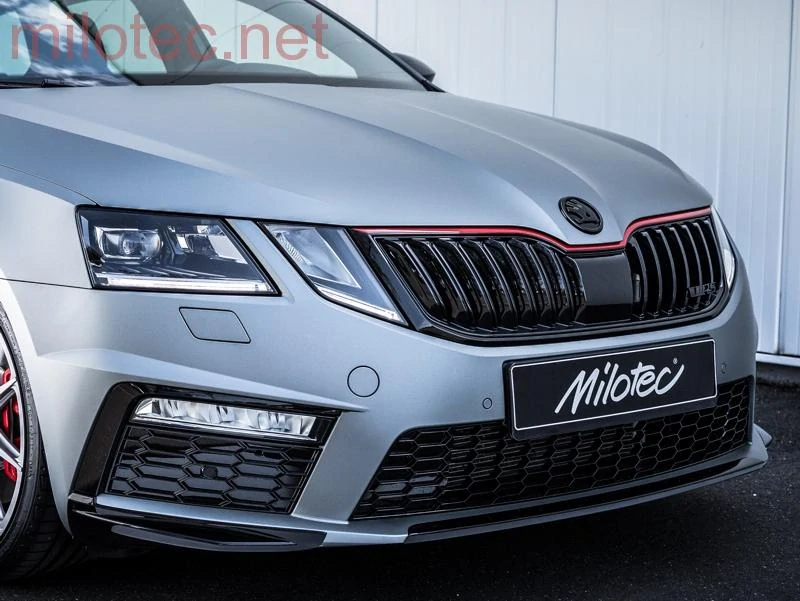 Spoilery předního nárazníku Škoda Octavia III RS Facelift (2017 - 2020) - Milotec