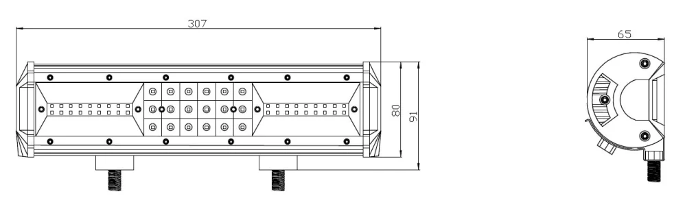 LED rampa, 54x3W, 305mm, ECE R10