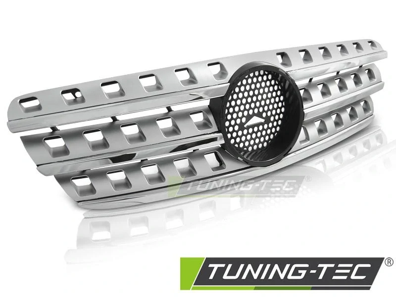 Přední maska Mercedes ML W163 1998-2005 AMG look chrom, silver