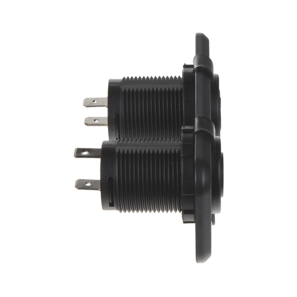 dvojitá zásuvka do panelu 1x CL + 2x nabíječka USB voděodolná