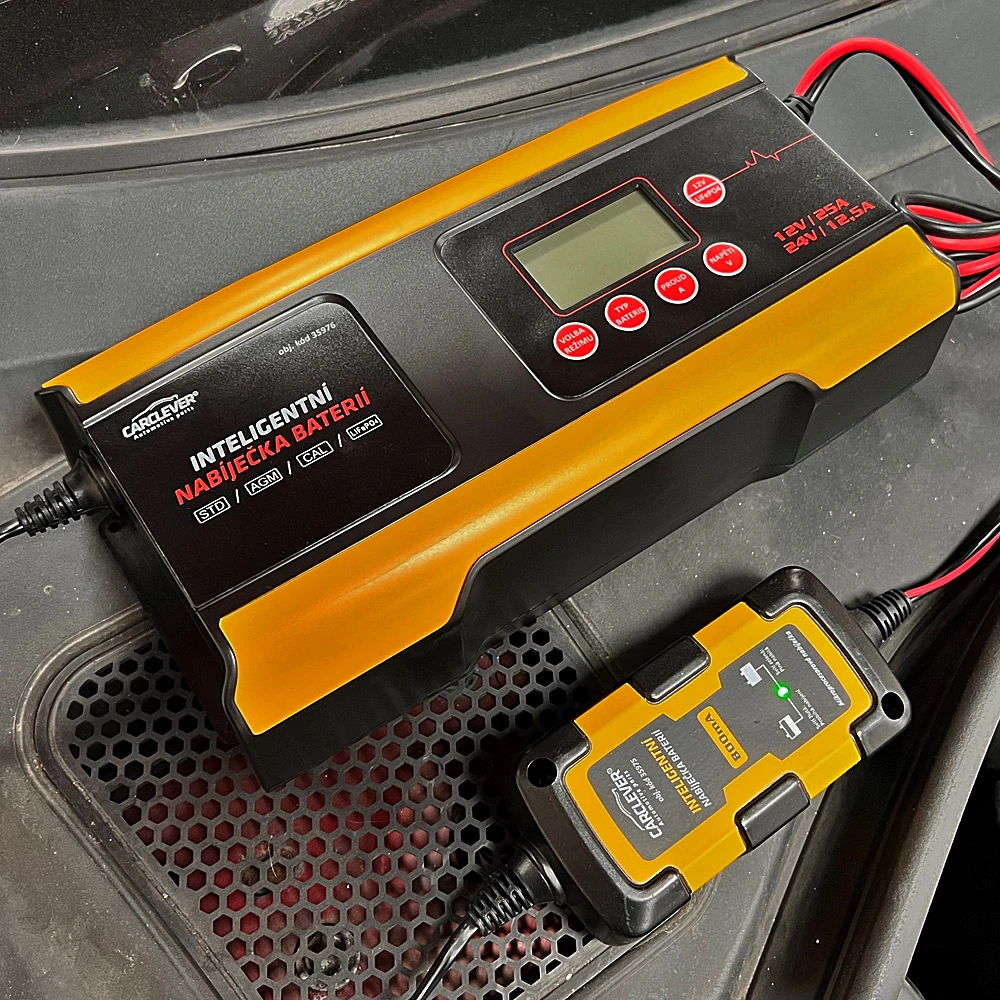 Autonabíječka 12V/25A & 24V/12,5A + 12V LifePO4