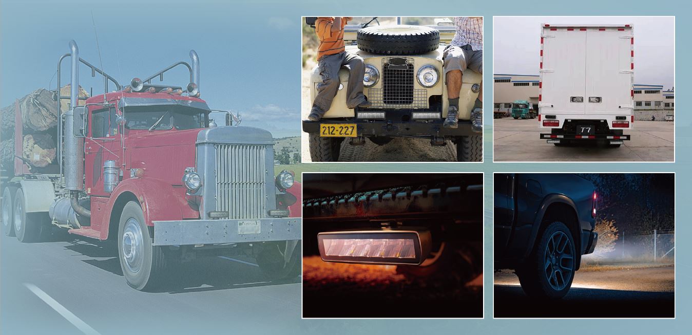 LED světlo obdélníkové, 18W, ECE R10