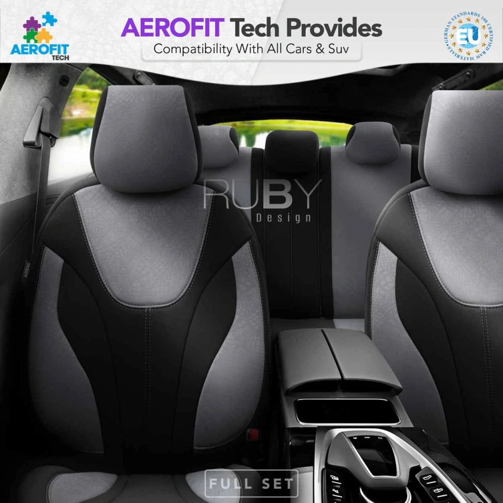 Autopotahy OTOM RUBY 1202 GREY/BLACK univerzální (3-ZIP, sada)