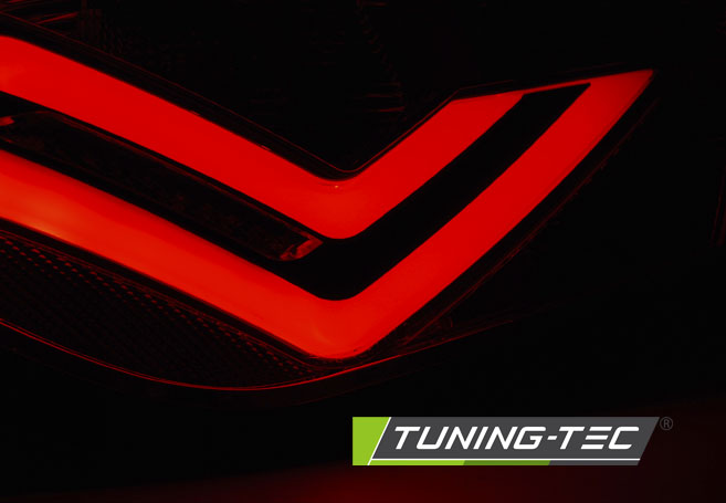 ZADNÍ SVĚTLA SEAT IBIZA 2008-2012, HATCHBACK, 3DVEŘ. LED BAR ČERVENÉ, KOUŘOVÉ