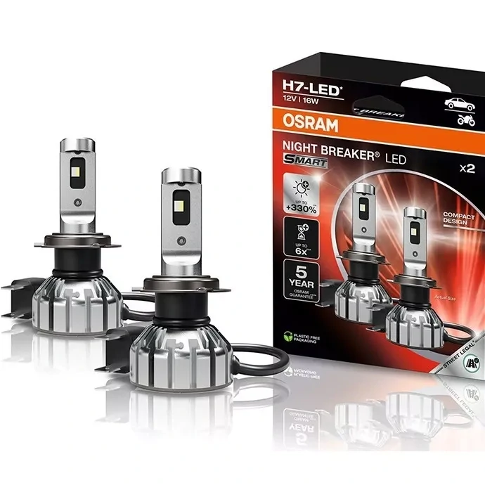 LED žárovky H7 OSRAM Night Breaker LED SMART +330%