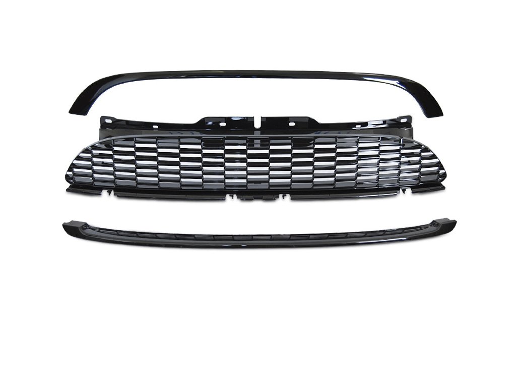 Přední maska Mini Cooper 06-09 R56/57/55 JCW STYLE lesklá černá
