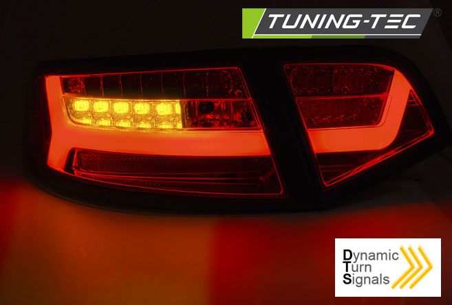 Zadní světla Audi A6 08-11 sedan červená/kouřová LED BAR SEQ