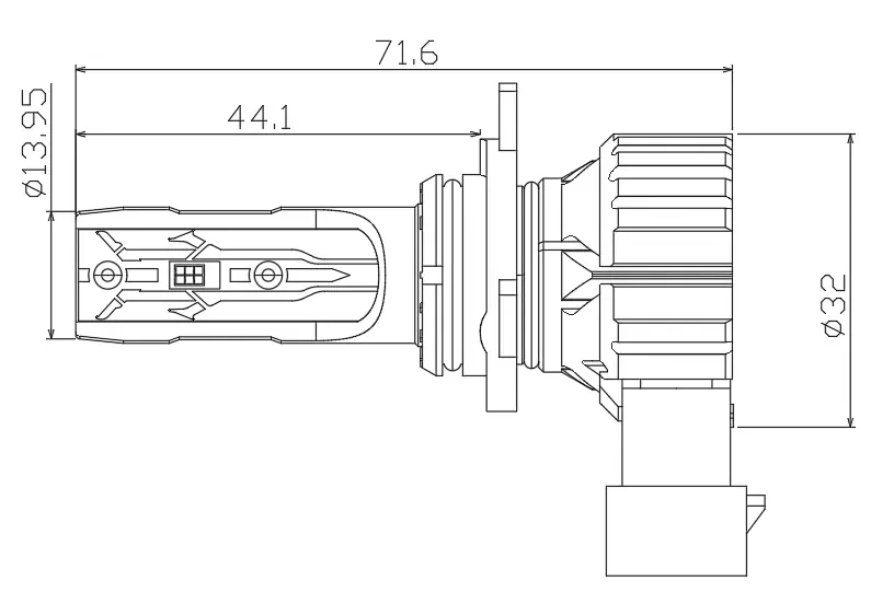 LED žárovka HIR2 (9012) bílá, 9-18V, 4000 LM 2ks
