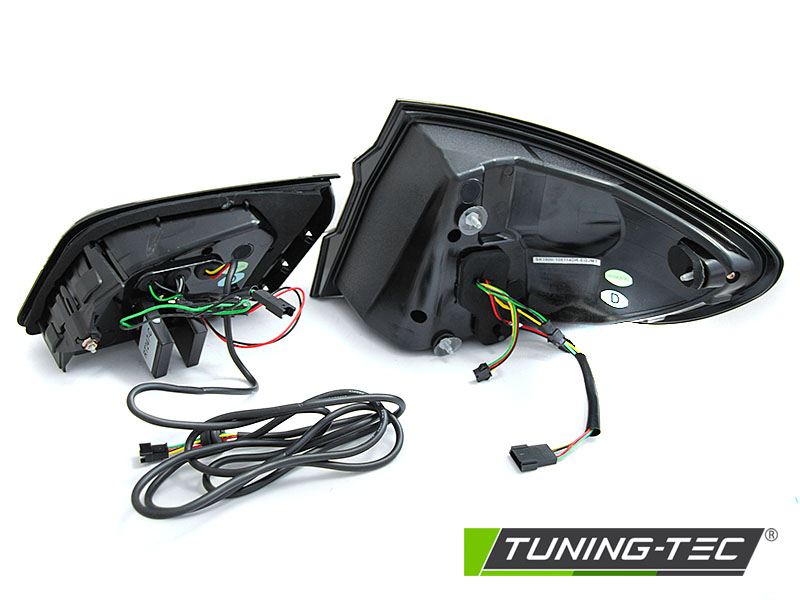 ZADNÍ LED SVĚTLA, SVĚTLOMETY, LAMPY BMW F10 2010-2016, SEQ, ČERVENÉ KOUŘOVÉ