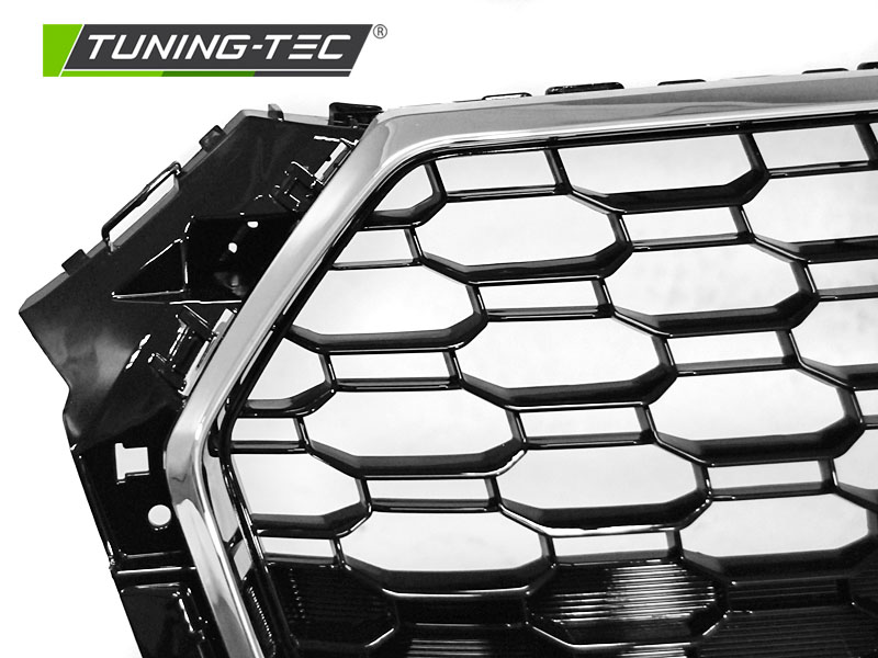 Přední maska Audi A4 B9 15-19 chrom/černá RS4 STYLE